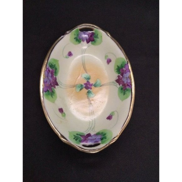 Nippon Japan handpainted TT trinket dish - Picture 6 of 10